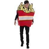 FantastCostumes Adult's French Fries Costume Halloween Couple Popular Food Funny, Multicolored