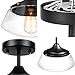 Oak Leaf Pendant Lighting, Vintage Industrial Glass Pendant Light Shade Lampshade Chandelier