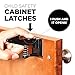 Cabinet Locks Child Safety Latches - Quick and Easy Adhesive Baby Proofing Cabinets Lock and Drawers Latch - Child Safety with No Magnetic Keys to Lose, and No Tools, Drilling or Measuring Required