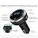 Wireless In Car Bluetooth FM Transmitter, MP3 Player Radio FM Transmitter Wireless Bluetooth Hands-free with Dual USB Charger
