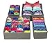 Sorbus® Set of 4 Foldable Drawer Dividers, Storage Boxes, Closet Organizers, Under Bed Organizer (Gray)