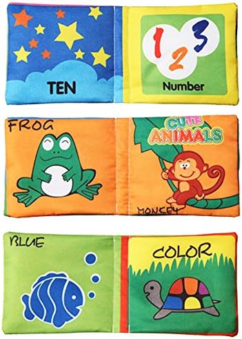 Amigo Global New Soft Cloth book Toy Development Books Learning &amp; Education Books for Kids Baby(3 pieces)