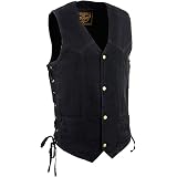 10 Pocket Side Lace Denim Vest 