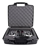 CASEMATIX Protective DJ Controller Carry Case For Numark Party Mix Starter Mixer - Built in Travel Handle , Padded Foam , Hard Shell Exterior
