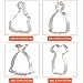 SK Small Lady Skirt Wedding Dress Stainless Steel Cookie Cutter Biscuit Mold