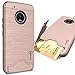 Moto G5 Plus Case, Moto G Plus 5th Generation Case, Moto X 2017 Case, CoverON [SecureCard Series] Hybrid Cover with Card Slot and Kickstand for Motorola Moto X (2017 Version) / G5 Plus Rose Gold