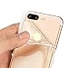 for iPhone 7 Plus/iPhone 8 Plus Phone Case Ultra Slim Thin Fit Crystal Clear TPU Case Cover with ID Card Slot Holder (Transparent)