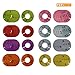 Clothing Size Dividers 55 Pieces Round Hangers Closet Dividers Multi COLORED Size Series XXS to XXXL and 15 Blank Pieces with Marker Pen, Rack Size Dividers Round Hanger Garment Sorting Storage Tubes