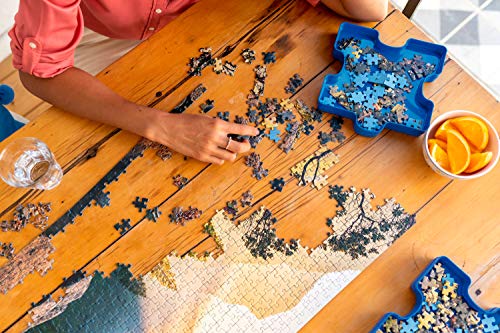 Ravensburger - Sort and Go - Jigsaw Puzzle Accessory - Sturdy Stacking Trays for Sorting Pieces - Premium Quality - Ideal Gift for Enthusiasts - Black - Can Hold Up to 1000 Pieces