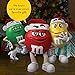 M&M'S Holiday White Peppermint Chocolate Christmas Candy 8-Ounce Bag
