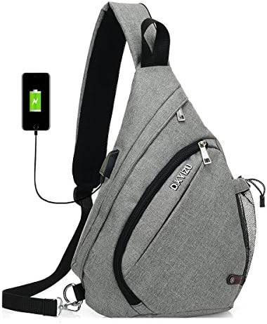 Fashion Cross Shoulder Backpack Bag - 2017 New Design Packable Sling Chest CrossBody Bag Cover Pack Rucksack for Bicycle Sport Hiking Travel Camping Bookbag Men Women (Elegant Gray)