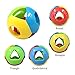 FOREAST 3 Pcs Baby Rattle Ball Toys Colourful Shaking Bell Developmental Rolling Balls Newborn Handbells Infant Gift