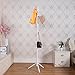Garwarm 8-Hooks Creative Simplicity Solid Wood Floor Finish Entryway Standing Coat Rack Hall Tree Hat Hanger Holder with Tripod Base for Jacket Clothes Scarves Purse