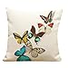 GBSELL Pillow Cover Pretty Butterfly Pillow Case Sofa Throw Cushion Cover Party Home Decor (E)