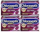Chloraseptic Max Strength Lozenges, Wild Berries, 15-Count (Pack of 4)