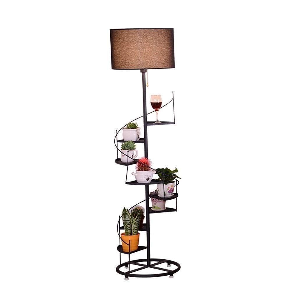 Floor Lamp Floor Lamp Standing Lamp With 8 Display Storage Shelves