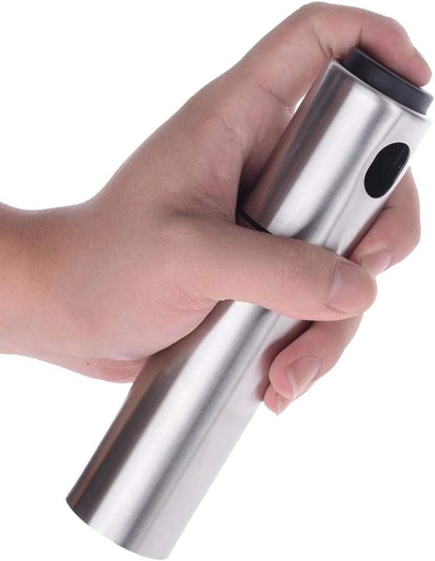 Oil Sprayer Cooking Vinegar Bottle NEK Olive Oil Dispenser BBQ, Making Salad, Baking, Grilling, Frying, Roasting,Non-Aerosol Pump Dispenser Stainless Steel