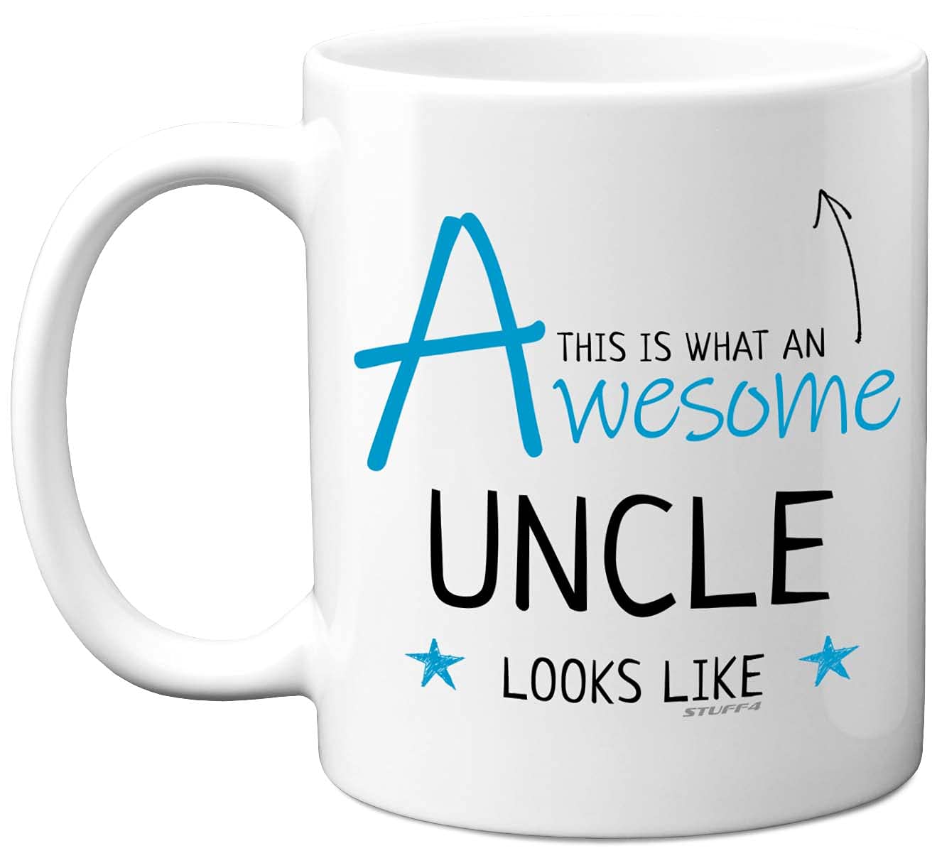 Stuff4 Uncle Mug, Birthday Gifts - This is What an Awesome Uncle Looks Like - 11oz Ceramic Dishwasher Safe Mugs, Birthday Gifts, for Presents,