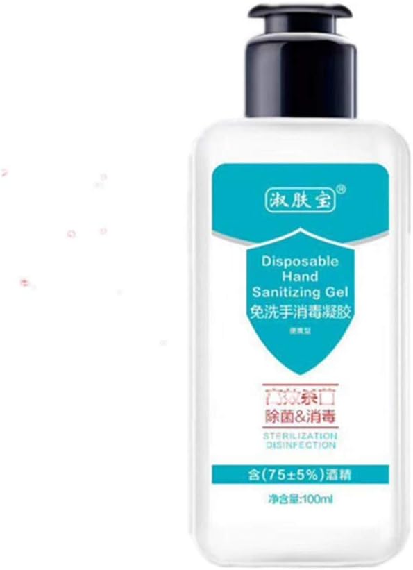 Ehinew 100ML Hand Sanitizer Gel, Portable Hand Sanitizer Liquid Gel for Adults/Kids Pocket Size