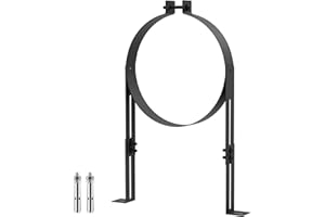 Fardtry 8 Inch Chimney Pipe Support Bracket, Adjustable Vent Wall Strap, Stainless Steel Stove Pipe Hanger for 8" Single Wall