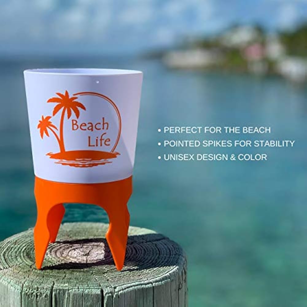 Beach Vacation Accessories Drink Cup Holder Sand With Bottle Opener
