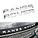 Chrome Silver Finish Hood/Tailgate 3D Letter Stickers For Range Rover, Range Rover Sport, Evoque, etc, 3D Alloy Metal 10-Letter Set