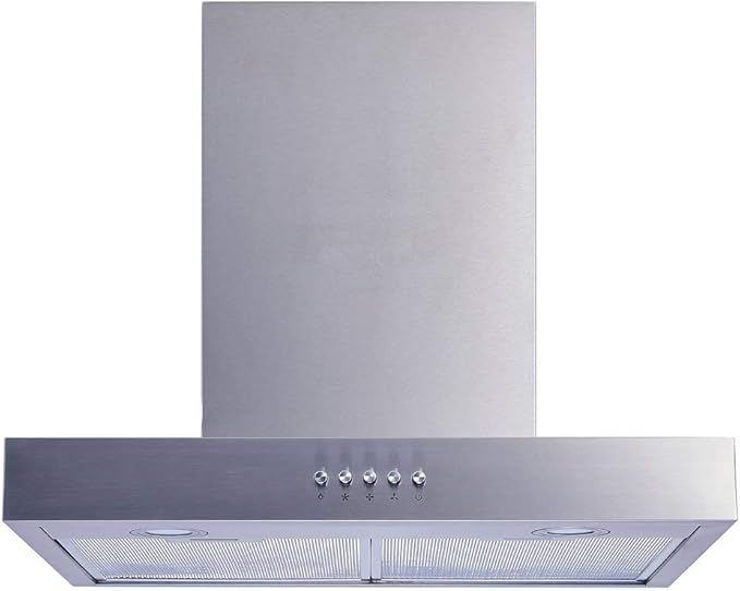 Amazon Com Winflo 30 In Convertible Stainless Steel Wall Mount Range Hood With Mesh Filters Charcoal Filters And Push Button Control Appliances