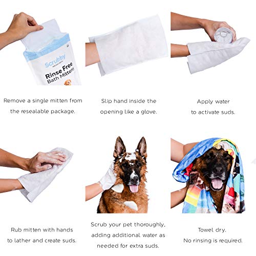 ScrubbyPet No Rinse Pet Wipes- Use for Pet Bathing, Pet Grooming, and Pet Washing, Simple to Use,Just Lather, Wi - Image 4