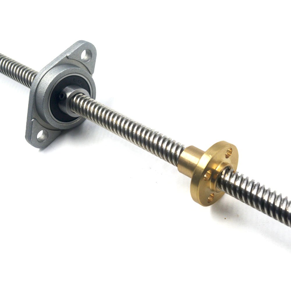 Mergorun 500mm Length 8mm Dia Silver Vertical 8mm Lead Screw Rod