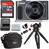 Canon PowerShot SX620 Digital Camera w/25x Optical Zoom - Wi-Fi &amp; NFC Enabled (Black), SanDisk Ultra 16GB SDHC Memory Card, Ritz Gear Mirrorless Large Point &amp; Shoot Camera Bag and Accessory Bundle