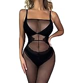 Exlif Women Sexy Full Bodystockings One Piece Bodysuit Teddy Lingerie