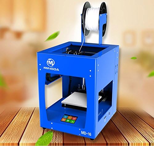 MINGDA MD-16 Aluminium Metal Frame Blue 3D New Version 2017 World Fastest 3D Printer, Build Volume 160160160mm 3.5 inch LCD Display with HD, 1 Year Warranty FILABOTICS Canada