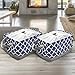Sorbus Storage Basket Bin Set, Collapsible Rectangular Fabric Storage Organizer Basket with Drawstring Closure & Carry Handles for Laundry, Toys, Clothes, and more, 2-Pack (Blue Pattern)