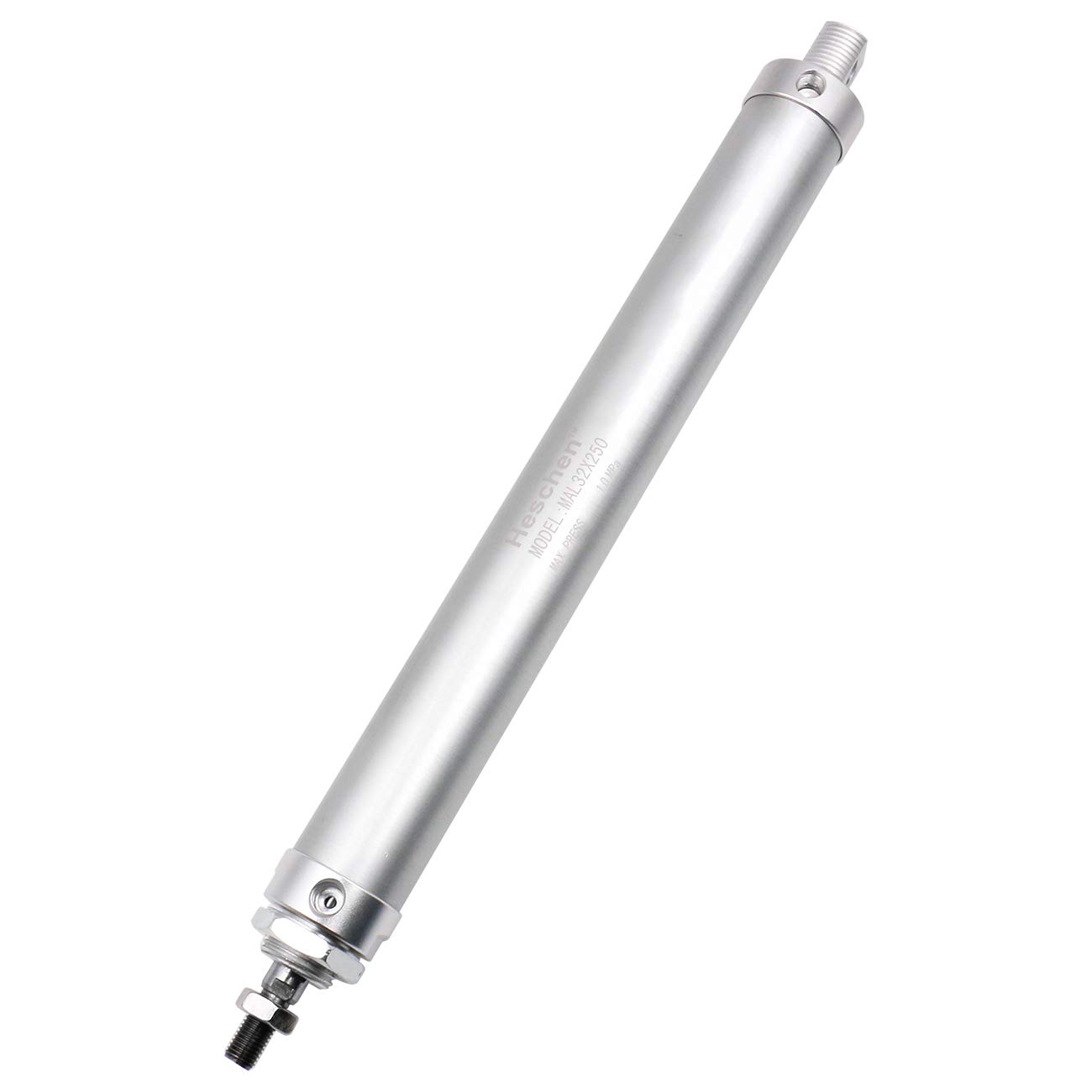 Heschen Pneumatic slim Air Cylinder, MAL 32-250, PT1/8'' Port, 32mm Bore, 250mm Stroke, Double Acting
