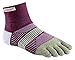 Injinji Women's Trail Midweight Mini-Crew Socks (X-Small/Small, Mulberry)