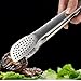 TUSMDO SM Non-stick Stainless Steel Kitchen Tongs - Salad tongs - Appetizer tongs - Barbecue tongs for Barbeque BBQ buffet bread food clips clamp…. with lock untesil
