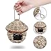 Tenforie Bird House for Outside, Resting Place for Birds, Hanging Natural Grass Bird Nest, Hummingbird House Handcrafted Hut