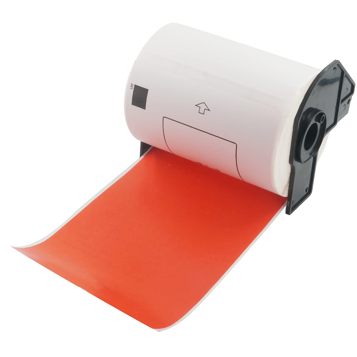 BETCKEY - 200 Red Labels Replacement for Brother DK-11241, 102mm x 152mm Shipping Labels Compatible with Brother QL Label Printers