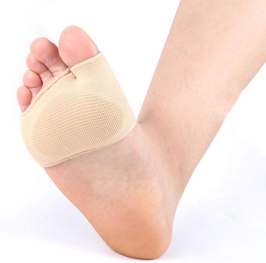 PEDIMEND Fabric Metatarsal Sleeve with Sole Cushion Gel Pads (1PAIR), Morton's Neuroma Pad, Ball of Foot Cushion with Gel Pad - Image 4