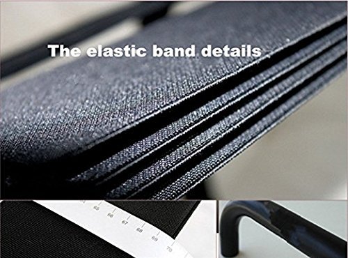 Moonight Folding Adjustable Multifunction Chair Portable Elastic Chair Bedroom,Bathroom Chair Furniture (BLACK_Upgraded) - Thumbnail 4