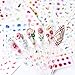 24 Sheets Nail Art Stickers Flower Designs Nail Decals Water Transfer Nail Art Supplies Sliders for Women Acrylic Nails Decorations Manicure Tips Wraps Accessories Floral Butterfly Patterns Set Decor