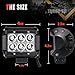 TURBO SII 54Inch Curved LED Light Bar Flood Spot Combo Beam W/ 4in Off Road Pods Cube Driving Fog Lights + Rocker Switch Wiring Harness For Trucks Jeep Ford Polaris RZR ATV Chevy Silverado Tahoe 4x4