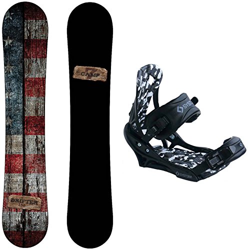 Camp Seven Drifter Snowboard with System APX Bindings Men’s 2023 Snowboard Package