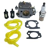 KIPA Carburetor Spark Plug Fuel Filter kit for Stihl 041 041AV 041 Farm Boss Gas Chainsaw # 1110-120-0609 with Mounting Gaskets
