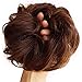 Human Hair Bun Extensions Messy Hair Scrunchies Hair Pieces for Women Hair Donut Updo Ponytail