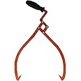 OAOLOWF 20" Log Tongs Logging Skidding Tongs Non-Slip Grip- Log Lifting, Handling, Dragging & Carrying Tool