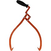 OAOLOWF 20" Log Tongs Logging Skidding Tongs Non-Slip Grip- Log Lifting, Handling, Dragging &amp; Carrying Tool