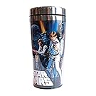 Silver Buffalo SW4487ST Disney Star Wars Stainless Steel Travel Mug, Multicolored