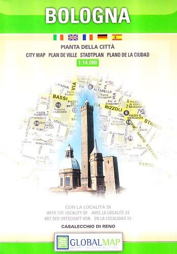 Bologna: City Map (English, Spanish, French, Italian and German Edition)