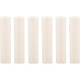 Creative Hobbies 4 Inch Tall Cream Plastic Candle Covers Sleeves Chandelier Socket Covers - Slip Over E12 Candelabra Base Soc